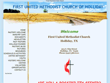 Tablet Screenshot of hollidayumc.com